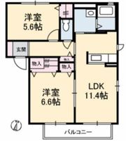グリーンヒルズ C棟の間取り画像