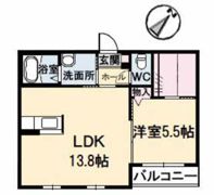 シャーメゾンさくら B棟の間取り画像