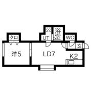 クール北郷の間取り画像