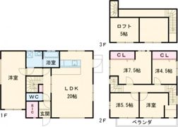 四日市インター北戸建の間取り画像