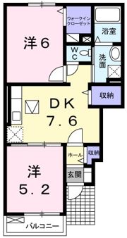 ベルファミーユⅡの間取り画像