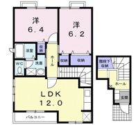 リバーサイド本山 Bの間取り画像
