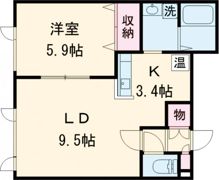 est luce 5・5の間取り画像