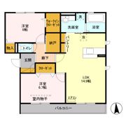 PENNY LANE Aの間取り画像