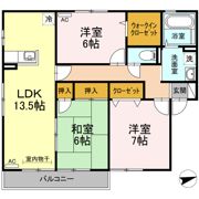 バームクーヘン A棟の間取り画像
