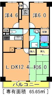 ヴェルドミールゆりのき台の間取り画像