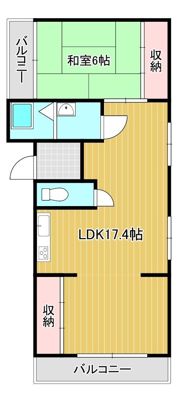 シャトー丸六の間取り画像