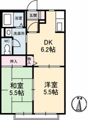 ヴィラージュゆきC棟の間取り画像