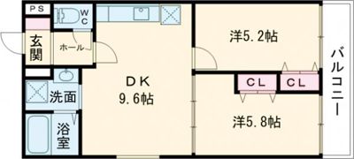 セレノックス尼崎の間取り画像