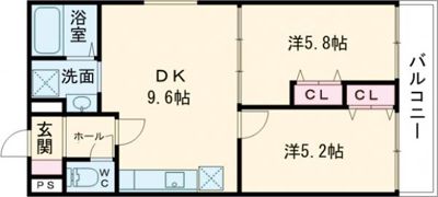セレノックス尼崎の間取り画像