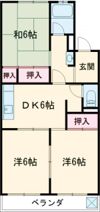 雁ヶ音マンションの間取り画像