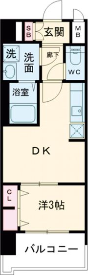 プレサンスTHE KYOTO 新町通の間取り画像