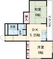 パールハイツ楠葉の間取り画像