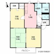サンライトメゾン B棟の間取り画像