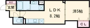 クリエオーレ豊島南の間取り画像