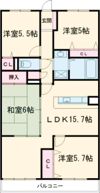 ジョリヴィ安城二本木107の間取り画像