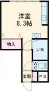 ハイツおうみの間取り画像