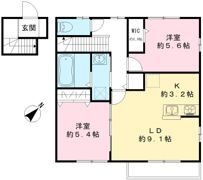アリビオAの間取り画像