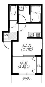 クレストパレス三郷の間取り画像