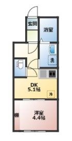 レーベル勝田台の間取り画像