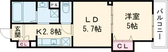 クリエオーレ豊島南の間取り画像