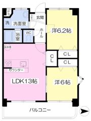 メゾンMB喜与町の間取り画像