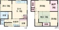 東京都福生市南田園3－6－8戸建の間取り画像