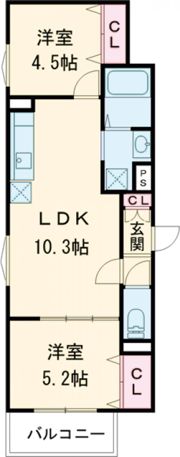クリエオーレ豊島南の間取り画像