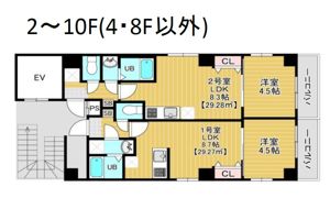 Freesia梅島の間取り画像