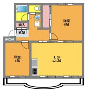若宮ハイツの間取り画像