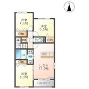 スカイハイツ中野Aの間取り画像