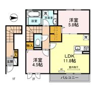 シャトレー旭町の間取り画像
