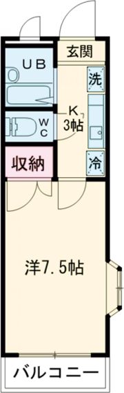 クールドゥソレーユ福生の間取り画像