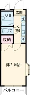 クールドゥソレーユ福生の間取り画像