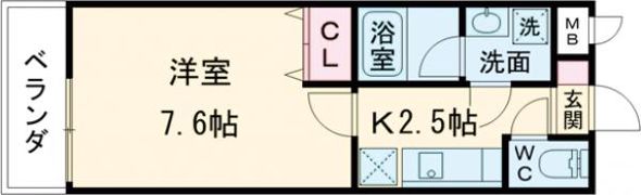 グランピア鳳の間取り画像
