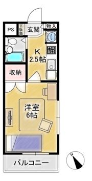 パークビュー弐番館の間取り画像