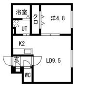 Tiamo Kikusui(ティアモ菊水)の間取り画像
