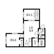 Tiamo Kikusui(ティアモ菊水)の間取り画像