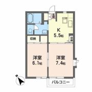 ルミエールコートⅡBの間取り画像