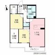 ベレオ合川の間取り画像