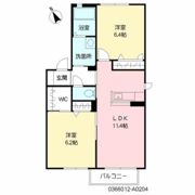 クラヴィエひびきのの間取り画像