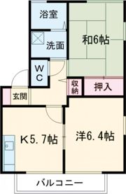 コンフォール石坂Bの間取り画像