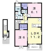 アンソレイエⅩⅠの間取り画像