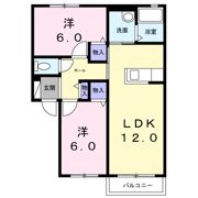 ヴィラ響 Bの間取り画像
