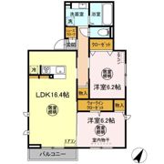 レインボーハウス（A）・エオス仲久保（B） Aの間取り画像