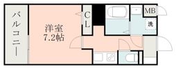 レクシア フラッツ水前寺の間取り画像