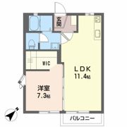 フレグランス田園Bの間取り画像