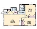 アクアみどり坂 Bの間取り画像
