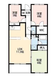 パティオス若葉の間取り画像