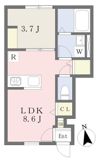 Enzo三町A棟の間取り画像
